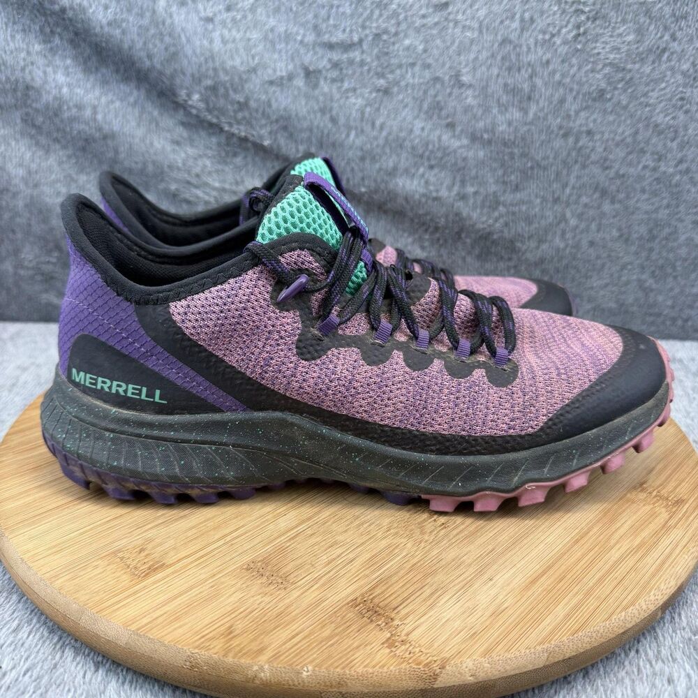 Merrell Shoes Womens Size 9 Purple Pink Mesh Trail Running Sneakers J033644